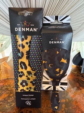 Leopard Print Hair Brush and Paddle Brush Set